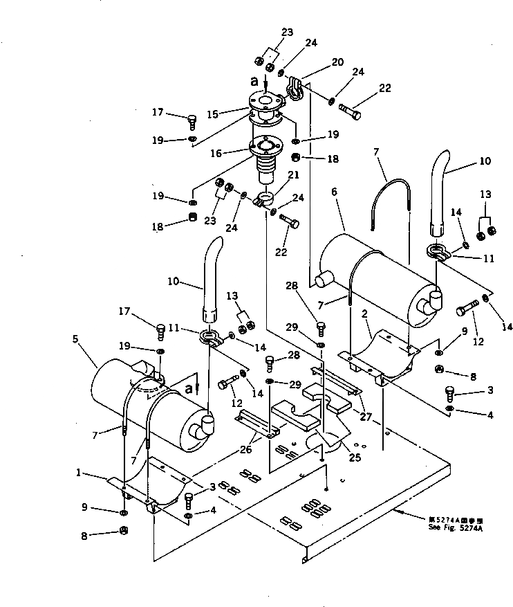 Схема запчастей Komatsu WA200-1 - NOISE ABATMENT ЧАСТИ (/9)(№-) РАМА И ЧАСТИ КОРПУСА