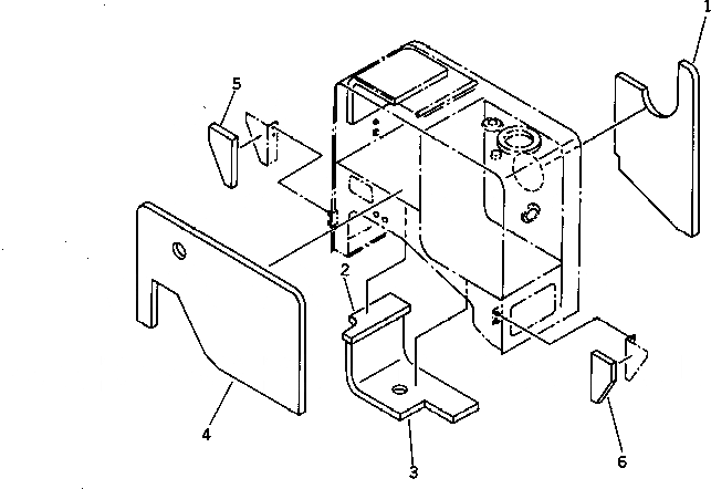 Схема запчастей Komatsu WA200-1 - NOISE ABATMENT ЧАСТИ (8/9)(№-) РАМА И ЧАСТИ КОРПУСА