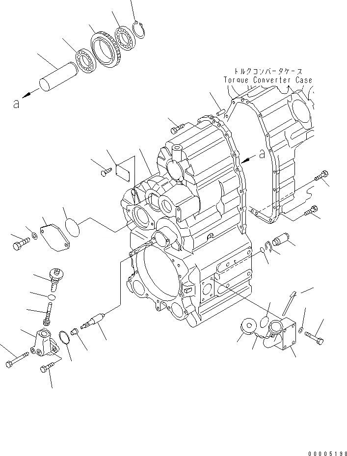 Схема запчастей Komatsu WA200-3-XW - ТРАНСМИССИЯ (КОРПУС ТРАНСМИССИИ) (/) (СНЕГОУБОРОЧН. СПЕЦ-Я.)(№-) ТРАНСМИССИЯ