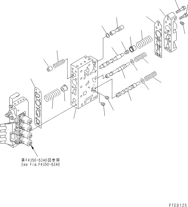 Схема запчастей Komatsu WA200-3 - КЛАПАН УПРАВЛЕНИЯ ТРАНСМИССИЕЙ (/) (НИЖНИЙ КЛАПАН) ТРАНСМИССИЯ