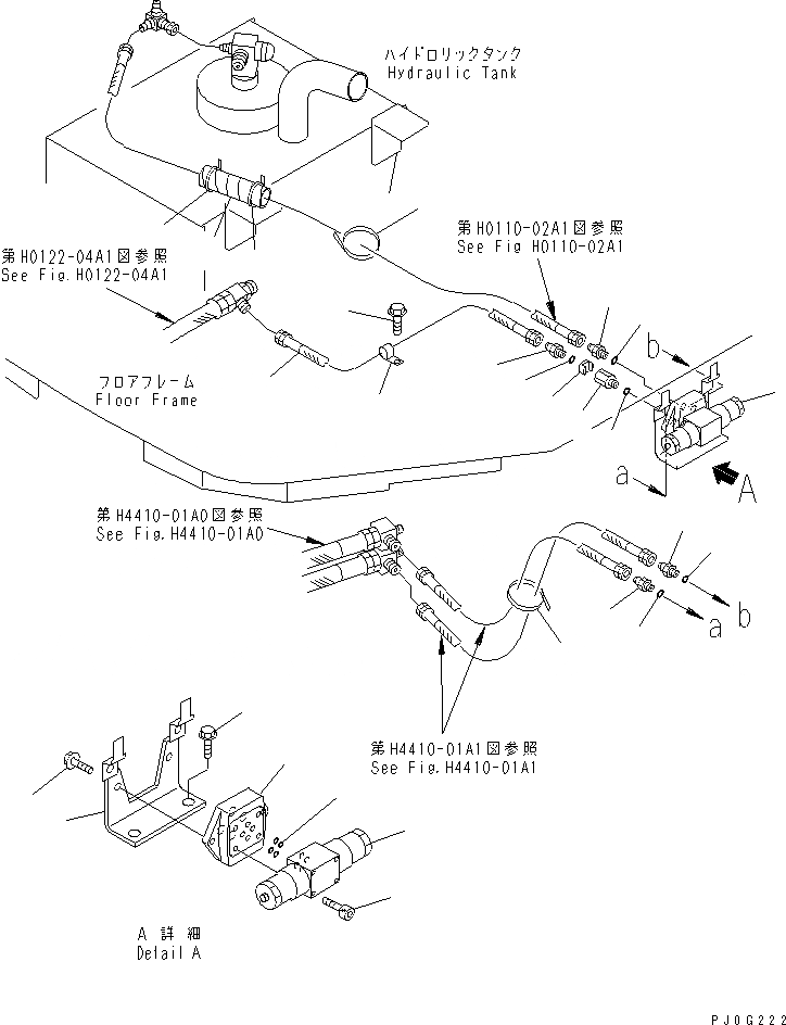 Схема запчастей Komatsu WA200-3 - ГИДРОЛИНИЯ (W/ANTI SLIP РУЛЕВ. УПРАВЛЕНИЕ) ГИДРАВЛИКА