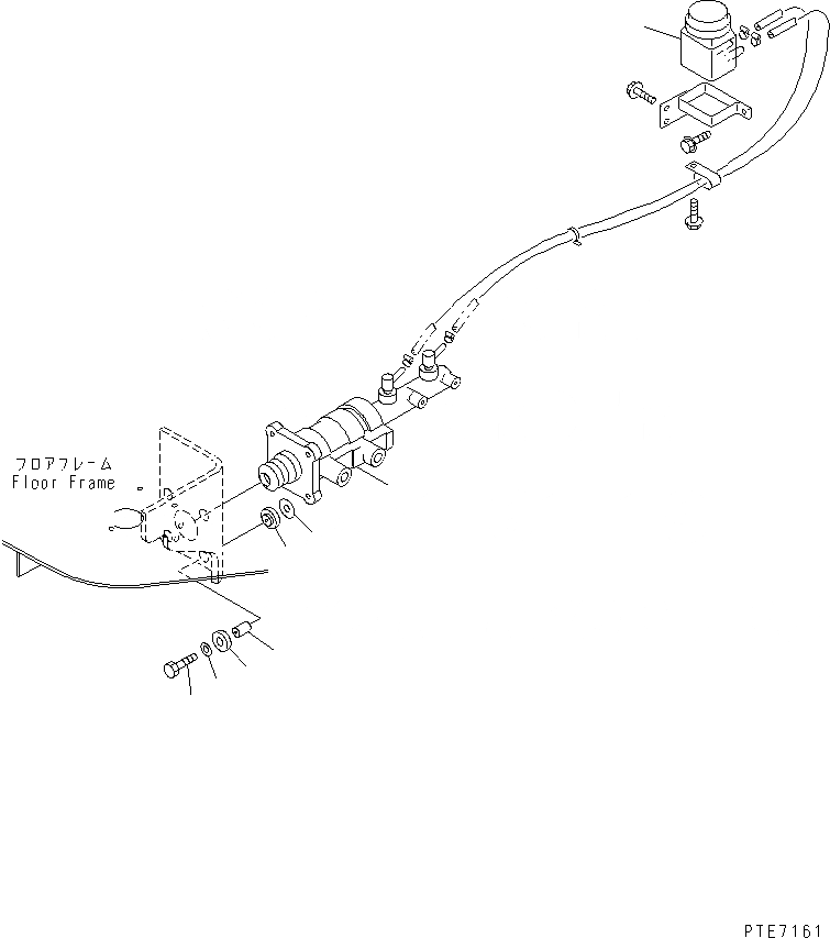 Схема запчастей Komatsu WA200-3 - УПРАВЛ-Е ТОРМОЗОМ (ЦИЛИНДР И РЕЗЕРВУАР) OPERATIORS ОБСТАНОВКА И СИСТЕМА УПРАВЛЕНИЯ