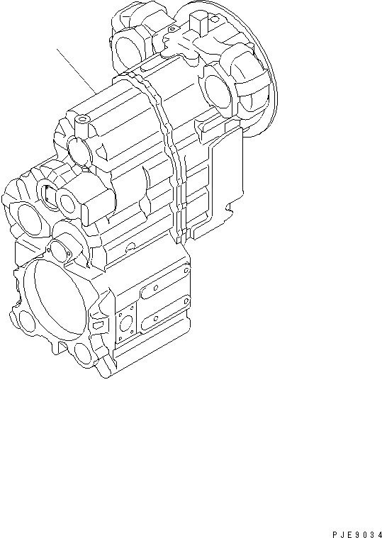 Схема запчастей Komatsu WA200-3-SN - ТРАНСМИССИЯ (ТРАНСМИССИЯ И КОРПУС) ТРАНСМИССИЯ