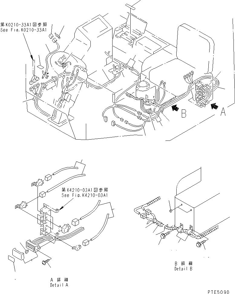 Схема запчастей Komatsu WA200-3-SN - ПОЛ Э/ПРОВОДКА (КАБИНА ЛИНИЯ) (С КАБИНОЙ ДЛЯ 2 ЧЕЛ.) OPERATIORS ОБСТАНОВКА И СИСТЕМА УПРАВЛЕНИЯ