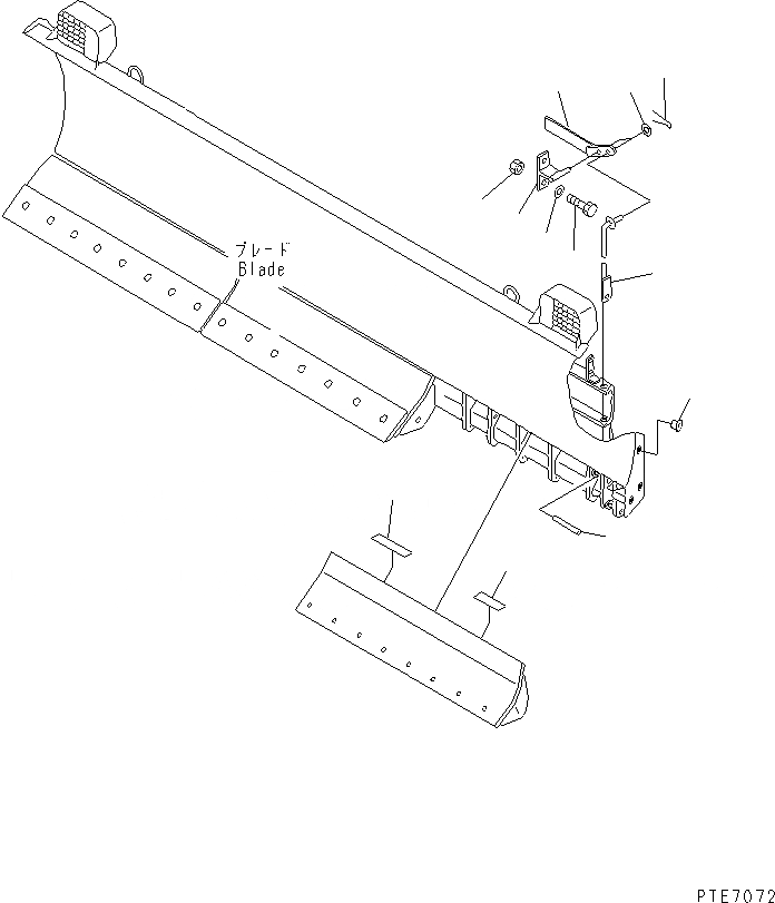 Схема запчастей Komatsu WA200-3-SN - ОТВАЛ (НЕСУЩИЙ ЭЛЕМЕНТ) (S.P.A.P.) (С SHOCK CANCEL) (/) РАБОЧЕЕ ОБОРУДОВАНИЕ