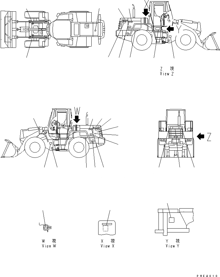 Схема запчастей Komatsu WA200-3-SN - МАРКИРОВКА(№-78) МАРКИРОВКА