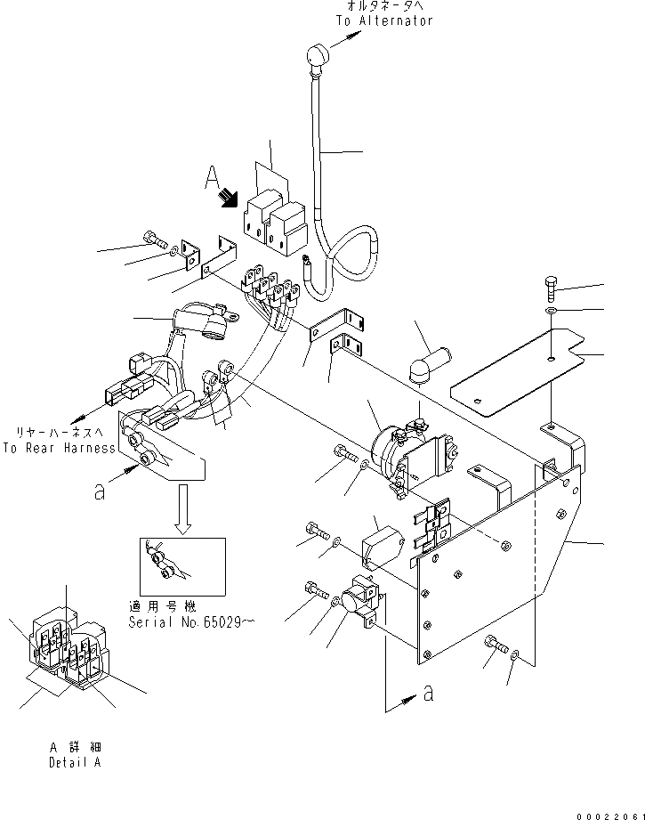 Схема запчастей Komatsu WA200-5 - ЗАДН. Э/ПРОВОДКА (/) (РЕЛЕ¤ ПРЕДОХРАНИТЕЛЬ И SUB Э/ПРОВОДКА) ЭЛЕКТРИКА