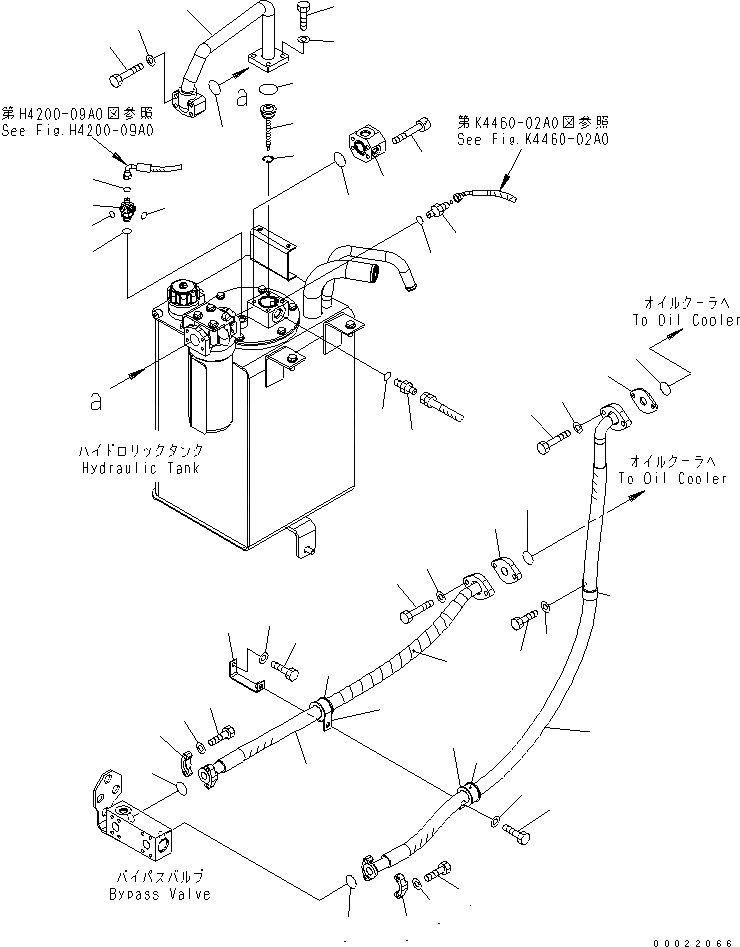 Схема запчастей Komatsu WA200-5 - ГИДРОЛИНИЯ (ВОЗВРАТ. ЛИНИЯ) (МАСЛООХЛАДИТЕЛЬ)(№-99) ГИДРАВЛИКА