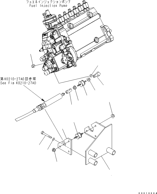 Схема запчастей Komatsu WA200-5 - УПРАВЛ-Е ДВИГАТЕЛЕМ КАБИНА ОПЕРАТОРА И СИСТЕМА УПРАВЛЕНИЯ