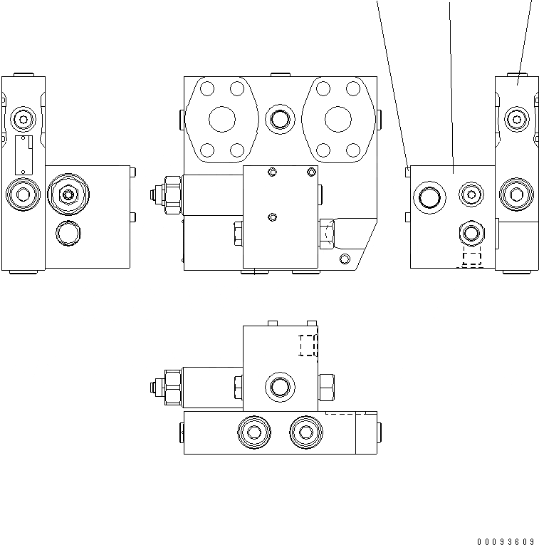 Схема запчастей Komatsu WA200-5 - КЛАПАН (HST МОТОР) (/)(№9-) ОСНОВН. КОМПОНЕНТЫ И РЕМКОМПЛЕКТЫ