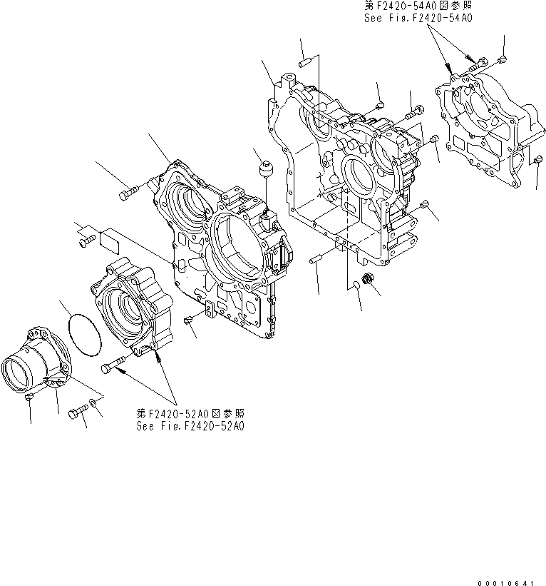 Схема запчастей Komatsu WA200-5 - ПЕРЕДАЧА (/) (КОРПУС) ТРАНСМИССИЯ