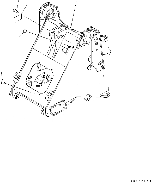 Схема запчастей Komatsu WA200-5 - ПЕРЕДН. РАМА (ANTI-SLIP РУЛЕВ. УПРАВЛЕНИЕ) ОСНОВНАЯ РАМА И ЕЕ ЧАСТИ