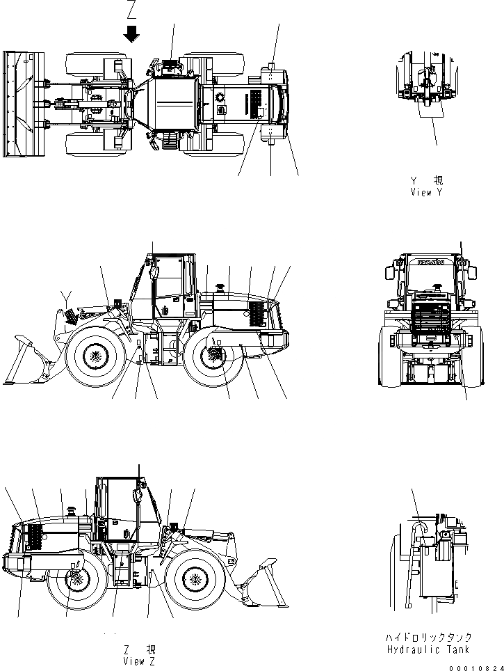 Схема запчастей Komatsu WA200-5 - МАРКИРОВКА МАРКИРОВКА