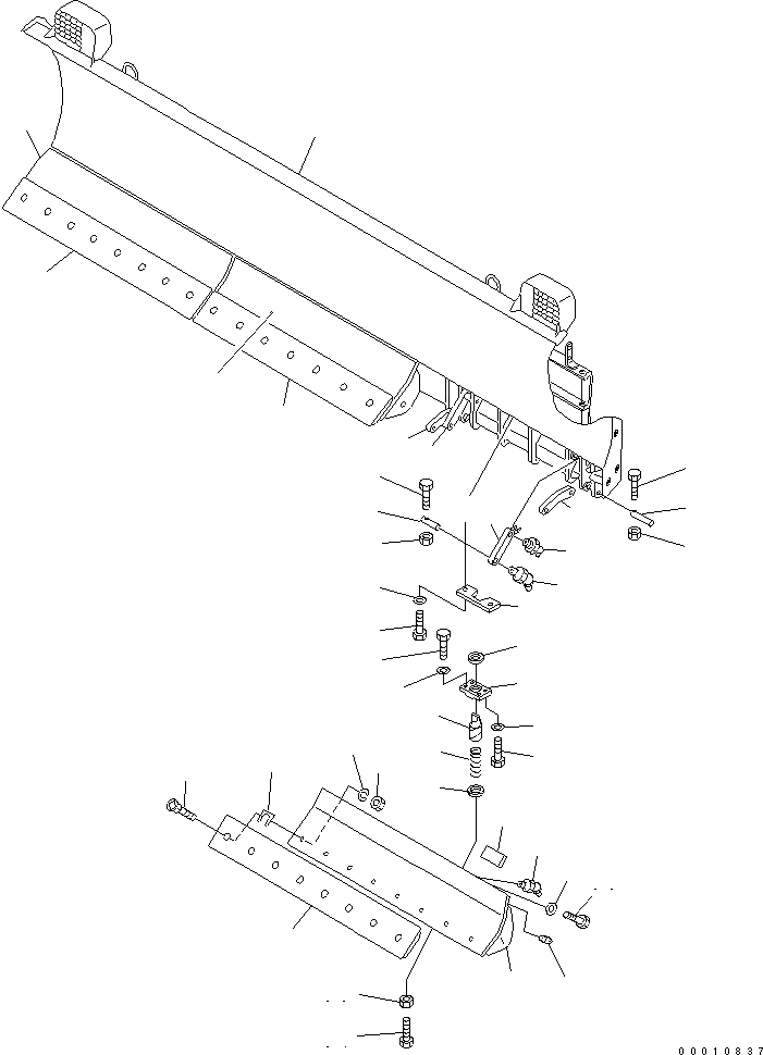 Схема запчастей Komatsu WA200-5-SN - ОТВАЛ (S.P.A.P.) (С SHOCK CANCEL) РАБОЧЕЕ ОБОРУДОВАНИЕ