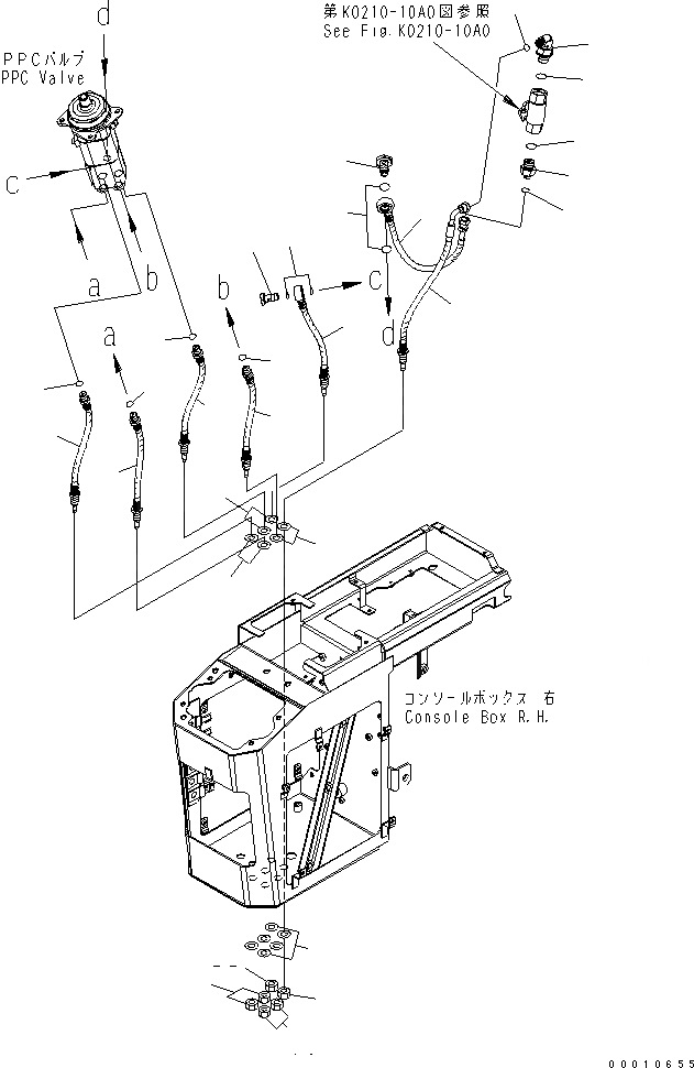 Схема запчастей Komatsu WA200-5-SS - ПОЛ (УПРАВЛЕНИЕ ПОГРУЗКОЙ) (/) (ШЛАНГИ) (ДЛЯ MONO РЫЧАГ) КАБИНА ОПЕРАТОРА И СИСТЕМА УПРАВЛЕНИЯ