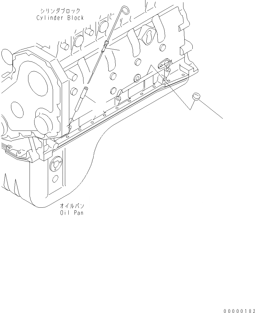 Схема запчастей Komatsu WA200-5 - МАСЛ. ЩУП(№-) AA ДВИГАТЕЛЬ