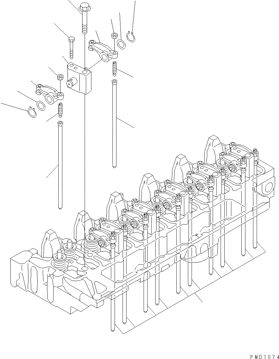 Схема запчастей Komatsu WA200-5 - КОРОМЫСЛО AA ДВИГАТЕЛЬ