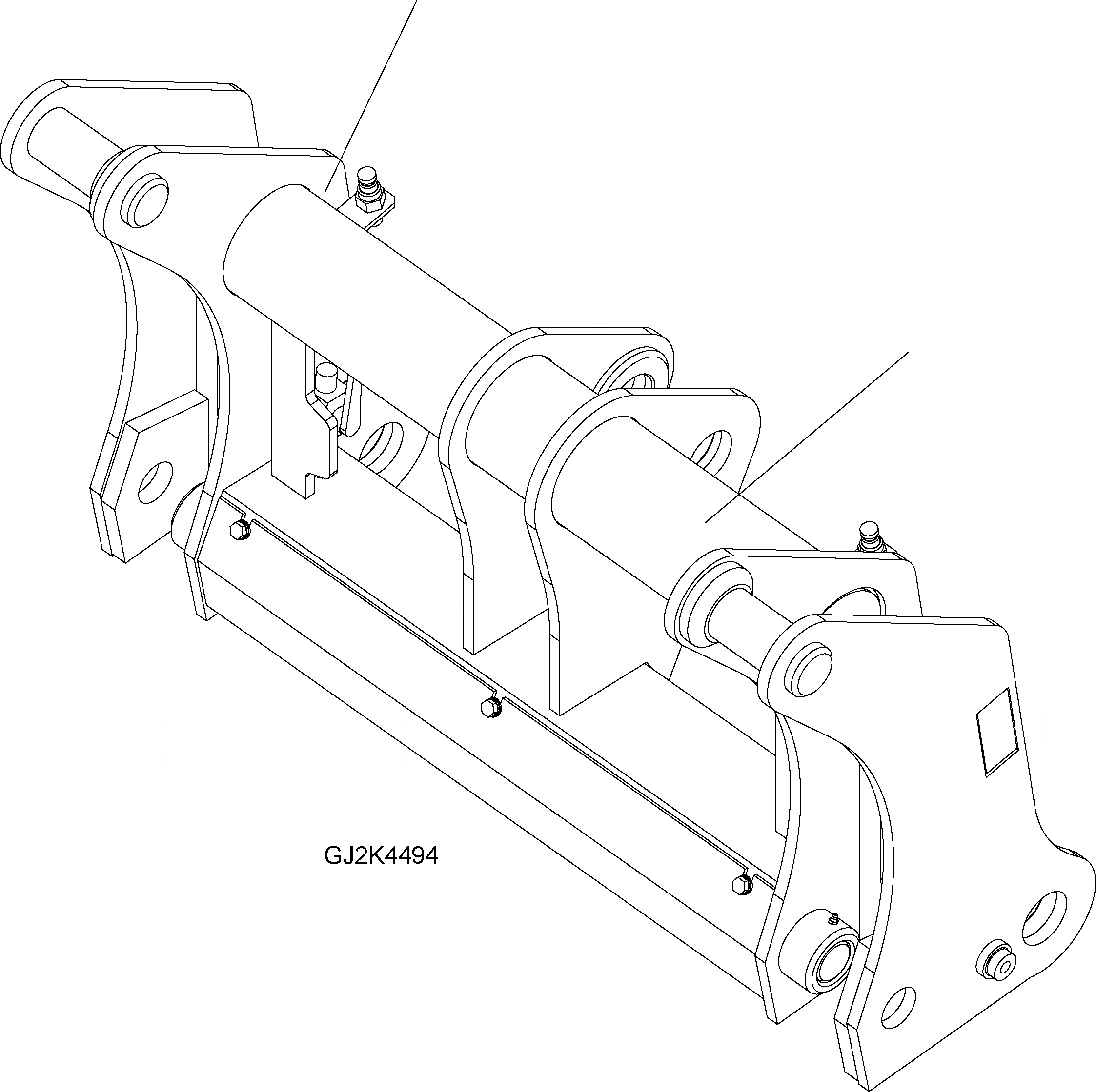 Схема запчастей Komatsu WA200-5 - БЫСТРОСЪЕМН. МЕХ-М T РАБОЧЕЕ ОБОРУДОВАНИЕ