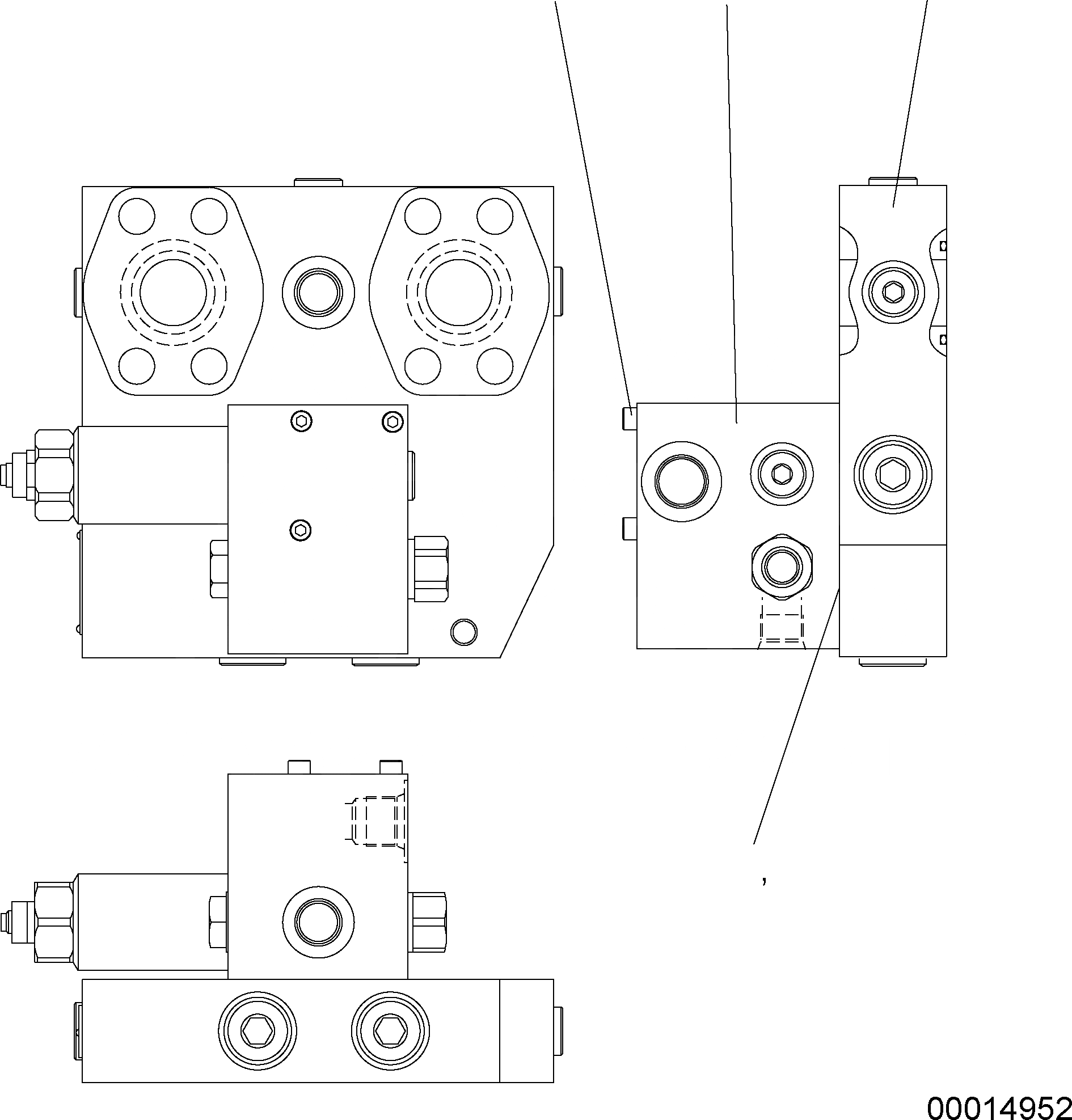 Схема запчастей Komatsu WA200-5 - КЛАПАН (HST МОТОР) (/) Y ОСНОВН. КОМПОНЕНТЫ И РЕМКОМПЛЕКТЫ