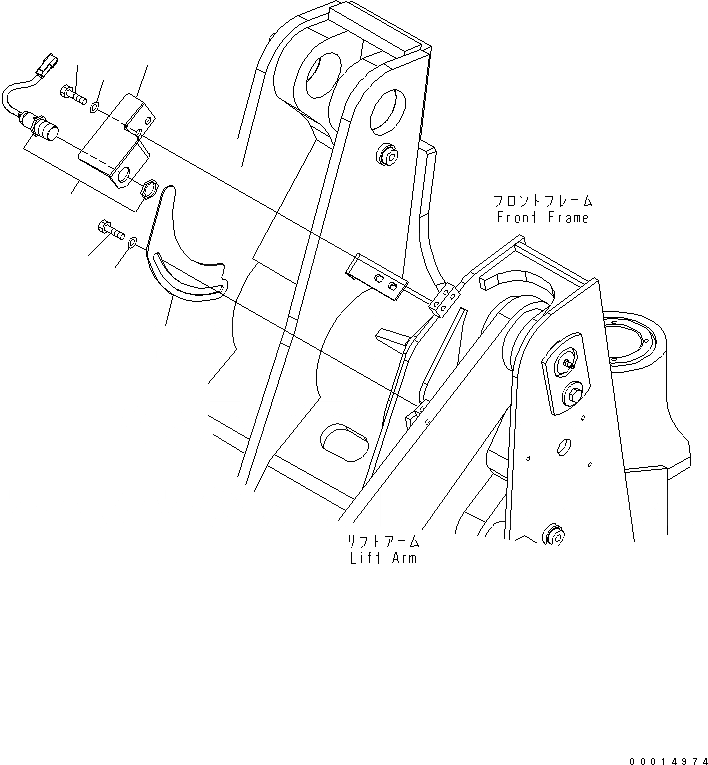 Схема запчастей Komatsu WA200PT-5 - РУКОЯТЬ И BELL CRANK (СТРЕЛА ДАТЧИК) РАБОЧЕЕ ОБОРУДОВАНИЕ