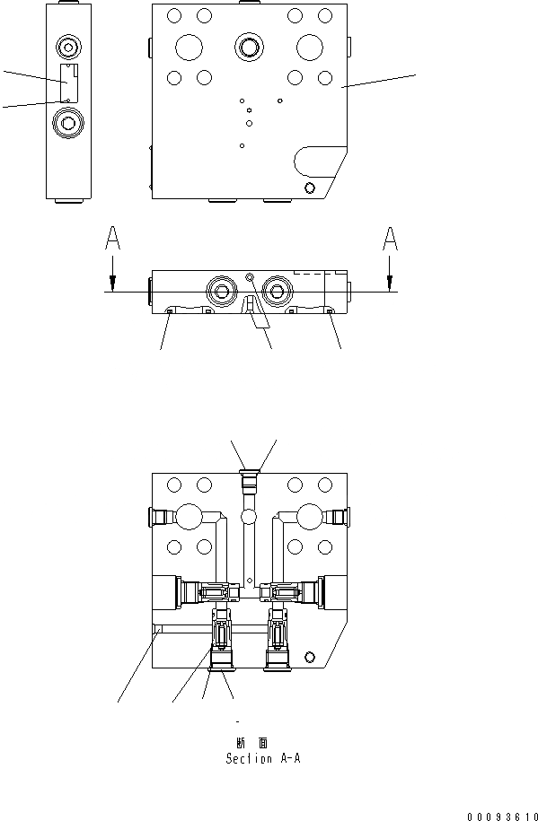 Схема запчастей Komatsu WA200PT-5 - КЛАПАН (HST МОТОР) (/)(№9-) ОСНОВН. КОМПОНЕНТЫ И РЕМКОМПЛЕКТЫ