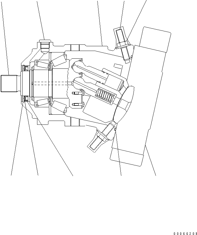 Схема запчастей Komatsu WA200PZ-6 - HST МОТОР (/)(№7-) ОСНОВН. КОМПОНЕНТЫ И РЕМКОМПЛЕКТЫ