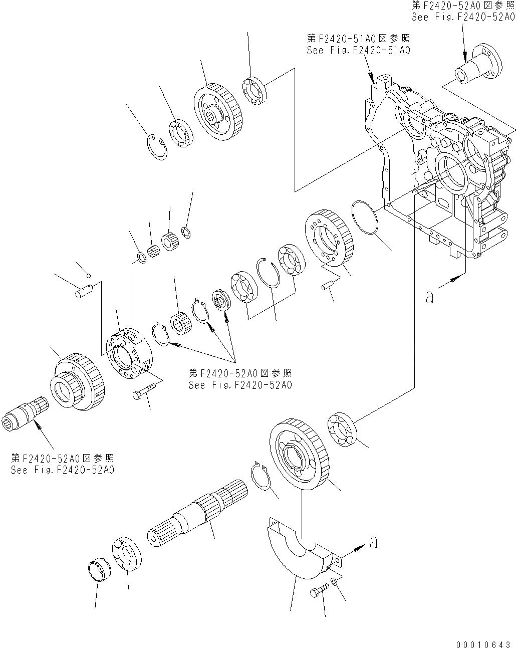 Схема запчастей Komatsu WA200PT-5 - ПЕРЕДАЧА (/) (ПРИВОД) F ТРАНСМИССИЯ