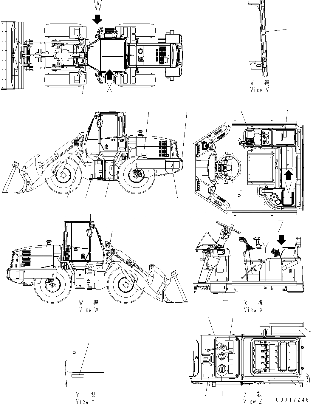 Схема запчастей Komatsu WA200PT-5 - МАРКИРОВКА COMMON ЧАСТИ (ПОЛ ТАБЛИЧКИ) U МАРКИРОВКА