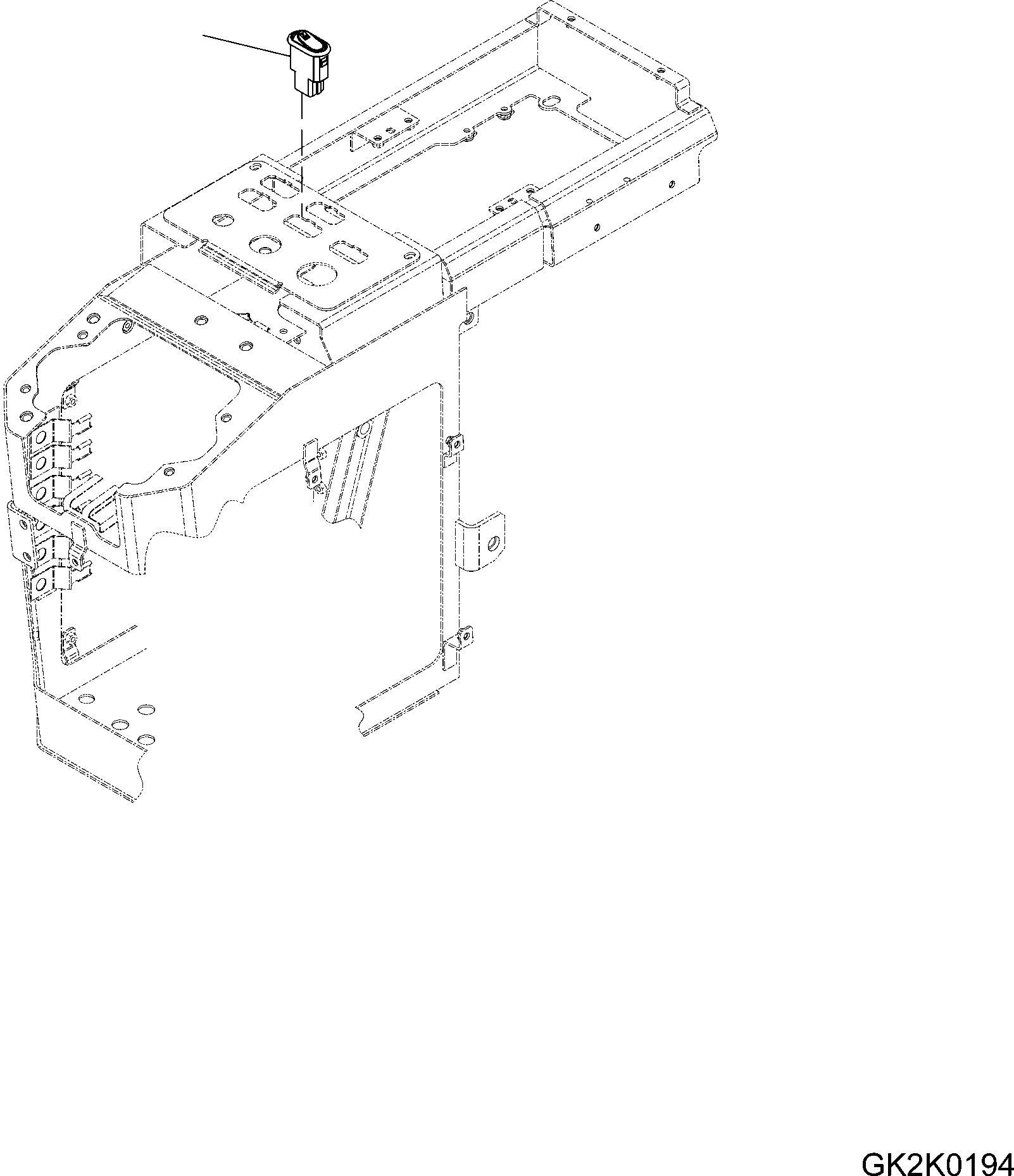 Схема запчастей Komatsu WA200PZ-6 - ПОЛ ПЕРЕКЛЮЧАТЕЛЬ (БЕЗ ECSS) K OPERATORґS ОБСТАНОВКА И СИСТЕМА УПРАВЛЕНИЯ