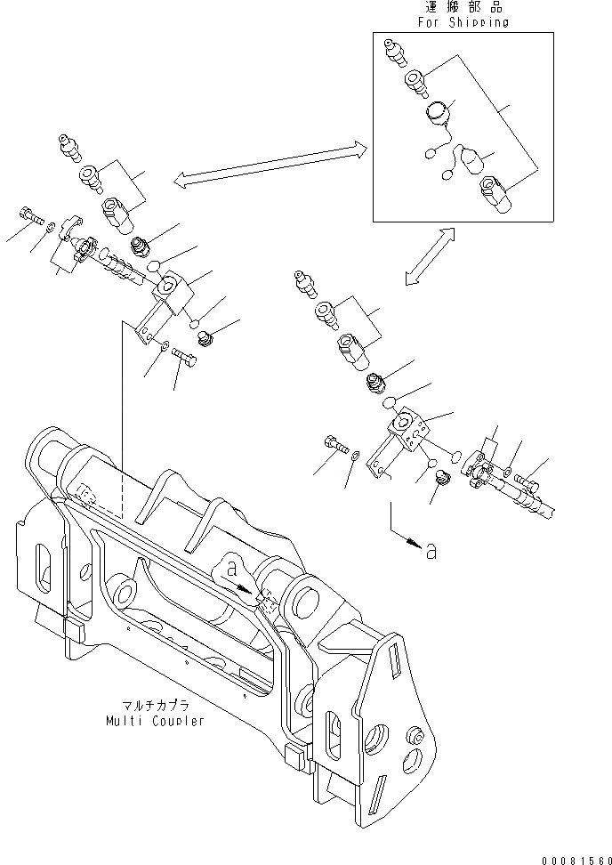 Схема запчастей Komatsu WA200PZ-6 - СОЕДИНИТ. УСТР-ВО (БЛОКИР. ЦИЛИНДР) (ABLE - AVAIL ДЛЯ СОЕДИНИТ. УСТР-ВО)(№7-) РАБОЧЕЕ ОБОРУДОВАНИЕ