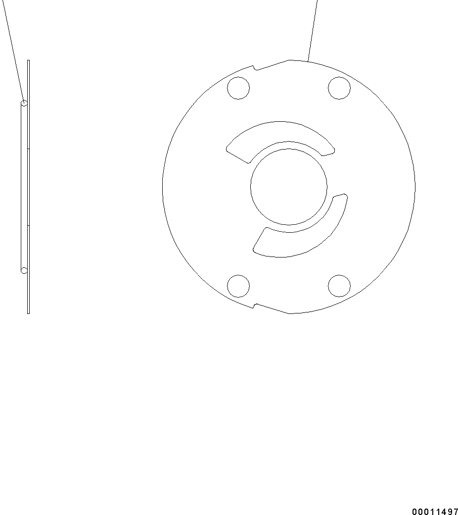 Схема запчастей Komatsu WA200PZ-6 - HYDROSTATIC ТРАНСМИССИЯ (ВНУТР. ЧАСТИ) (НАСОС) (/) F POWER TRANSMITTING СИСТЕМА