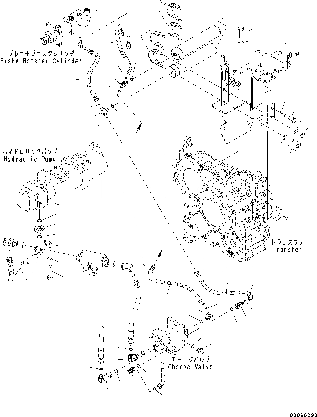 Схема запчастей Komatsu WA200PZ-6 - УПРАВЛ-Е ТОРМОЗОМ (АККУМУЛЯТОР) (LHS) K OPERATORґS ОБСТАНОВКА И СИСТЕМА УПРАВЛЕНИЯ