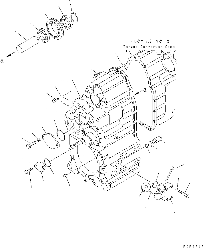 Схема запчастей Komatsu WA250-3 - ТРАНСМИССИЯ (КОРПУС ТРАНСМИССИИ) (/)(№-) СИЛОВАЯ ПЕРЕДАЧА