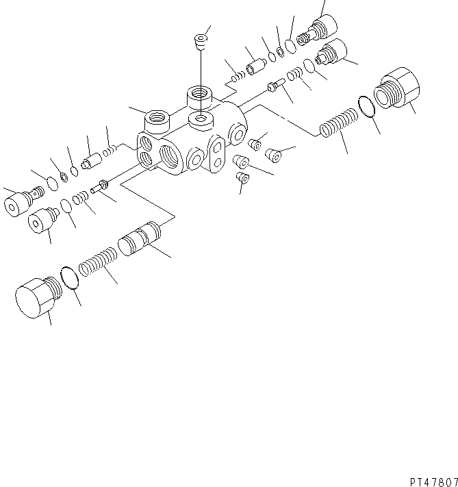 Схема запчастей Komatsu WA250-3-SN - РУЛЕВ. УПРАВЛЕНИЕ ЛИНИЯ (ПОДУШКИ КЛАПАН) ГИДРАВЛИКА