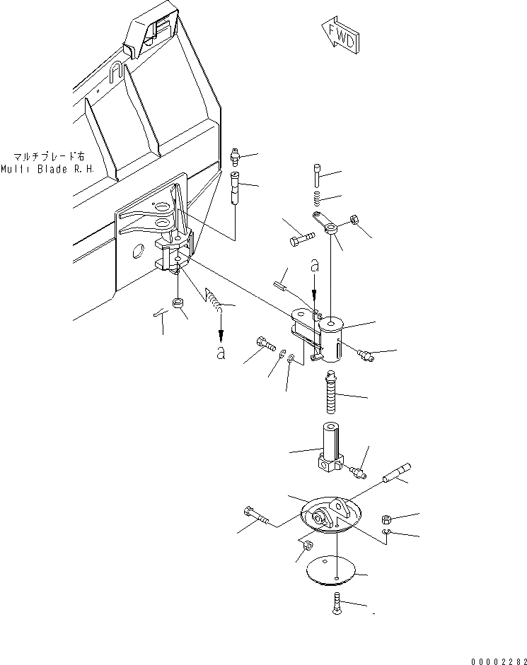 Схема запчастей Komatsu WA250-3-SN - ОТВАЛ (SLED) (MULTI ОТВАЛ) (/)(№-) РАБОЧЕЕ ОБОРУДОВАНИЕ