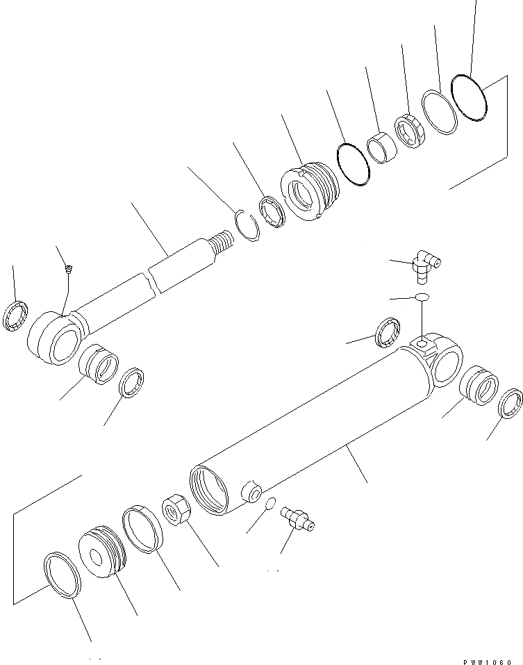 Схема запчастей Komatsu WA250-3-SN - ЦИЛИНДР ОТВАЛА (ДЛЯ СОЕДИНИТ. УСТР-ВО)(№-) ОСНОВН. КОМПОНЕНТЫ И РЕМКОМПЛЕКТЫ
