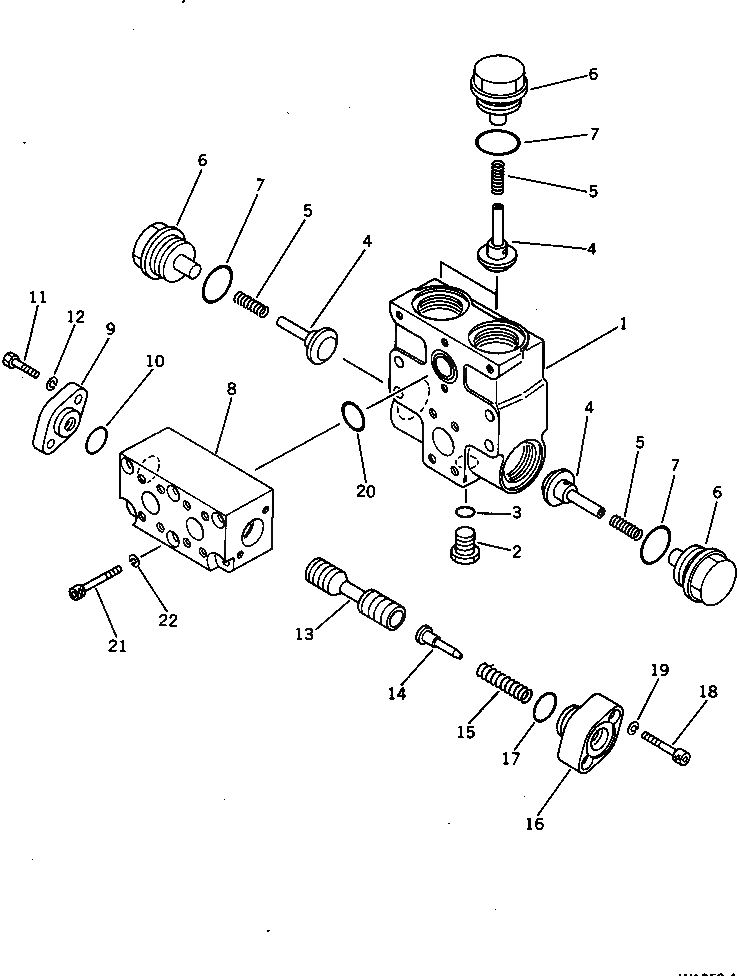 Схема запчастей Komatsu WA250-1 - DIVIDER КЛАПАН (ДЛЯ ЭКСТРЕННОГО УПРАВЛЕНИЯ) РУЛЕВ. УПРАВЛЕНИЕ И СИСТЕМА УПРАВЛЕНИЯS