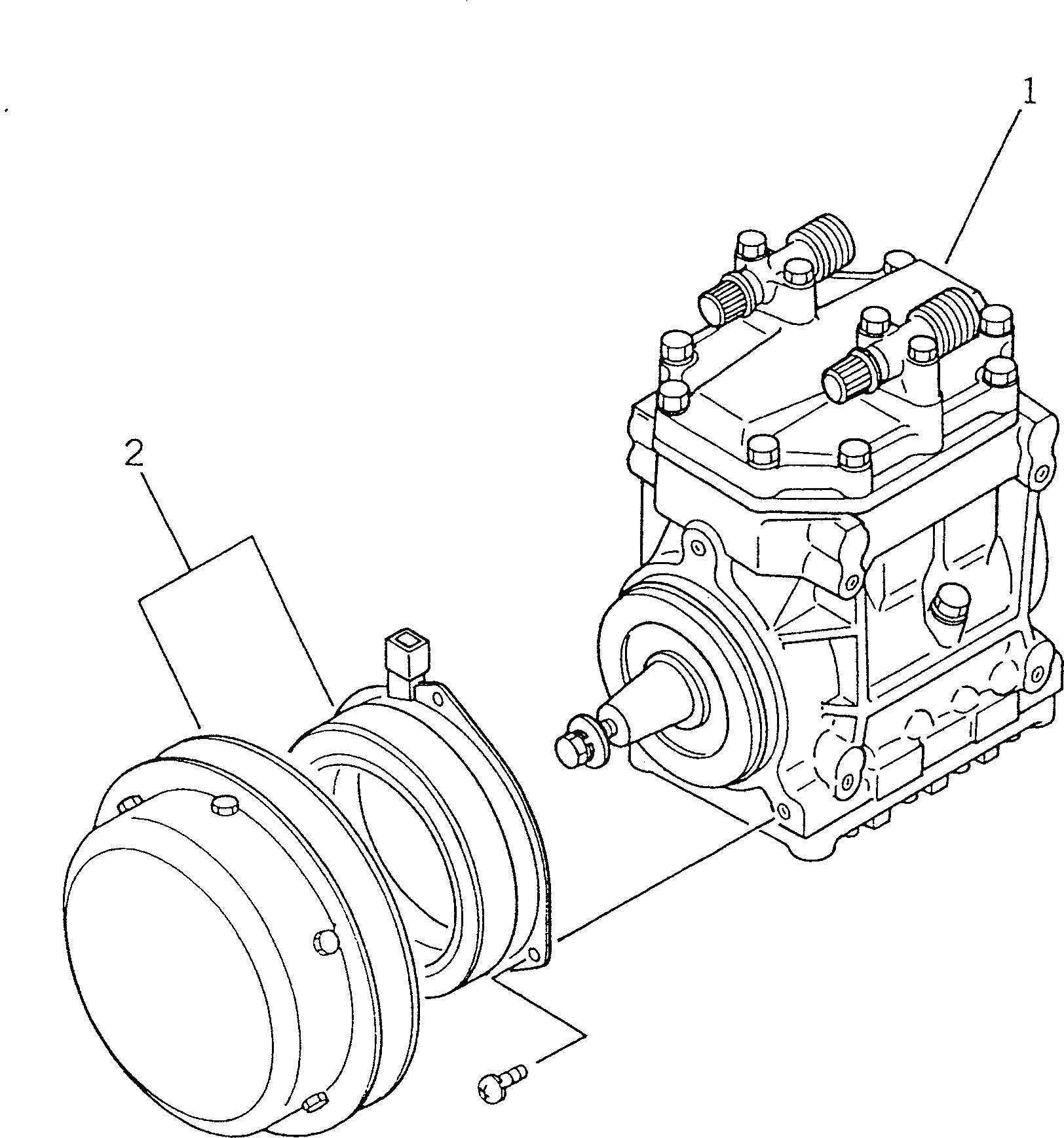 Схема запчастей Komatsu WA250-1 - БЛОК КОНДИЦИОНЕРА (/) (NIPPON DENSO) РАМА И ЧАСТИ КОРПУСА