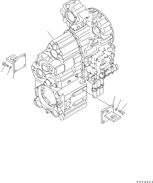 Схема запчастей Komatsu WA250-3 - ТРАНСМИССИЯ (ТРАНСМИССИЯ И КОРПУС) СИЛОВАЯ ПЕРЕДАЧА