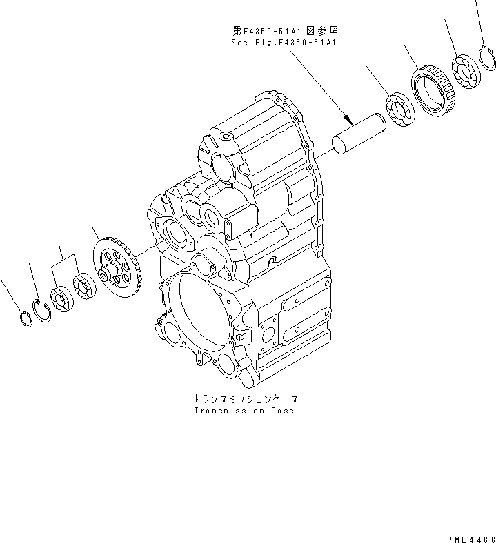 Схема запчастей Komatsu WA250-3 - ТРАНСМИССИЯ (ЛЕНИВЕЦ) (ДЛЯ ЭКСТРЕННОГО УПРАВЛЕНИЯ) СИЛОВАЯ ПЕРЕДАЧА