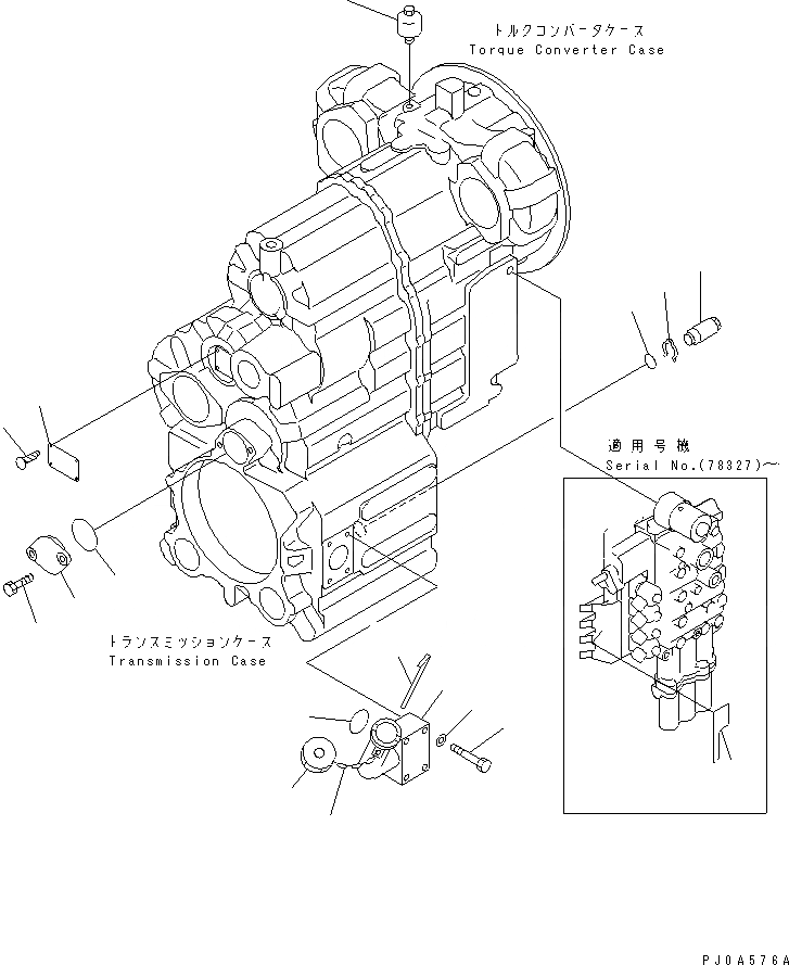 Схема запчастей Komatsu WA250-3 - ТРАНСМИССИЯ (ОНОСЯЩИЕСЯ К НЕЙ ЧАСТИ)(ДЛЯ ЭКСТРЕННОГО УПРАВЛЕНИЯ) СИЛОВАЯ ПЕРЕДАЧА