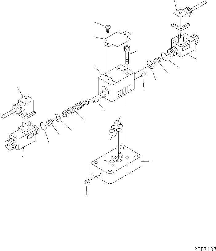 Схема запчастей Komatsu WA250-3 - ОСН. ГИДРАВЛ. КЛАПАН (УПРАВЛЯЮЩ. КЛАПАН) (ДЛЯ СОЕДИНИТ. УСТР-ВО) ГИДРАВЛИКА