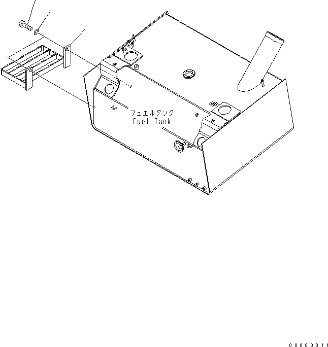 Схема запчастей Komatsu WA250-5 - СТУПЕНИ (ДЛЯ 7.--L ШИНЫ)(№7-77) ТОПЛИВН. БАК. AND КОМПОНЕНТЫ