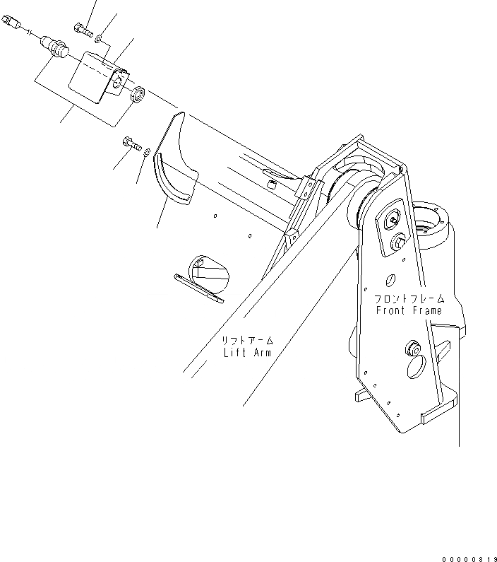 Схема запчастей Komatsu WA250-5 - РУКОЯТЬ И BELL CRANK (МЕХАНИЗМ ОСТАНОВКИ СТРЕЛЫ)(№7-778) РАБОЧЕЕ ОБОРУДОВАНИЕ