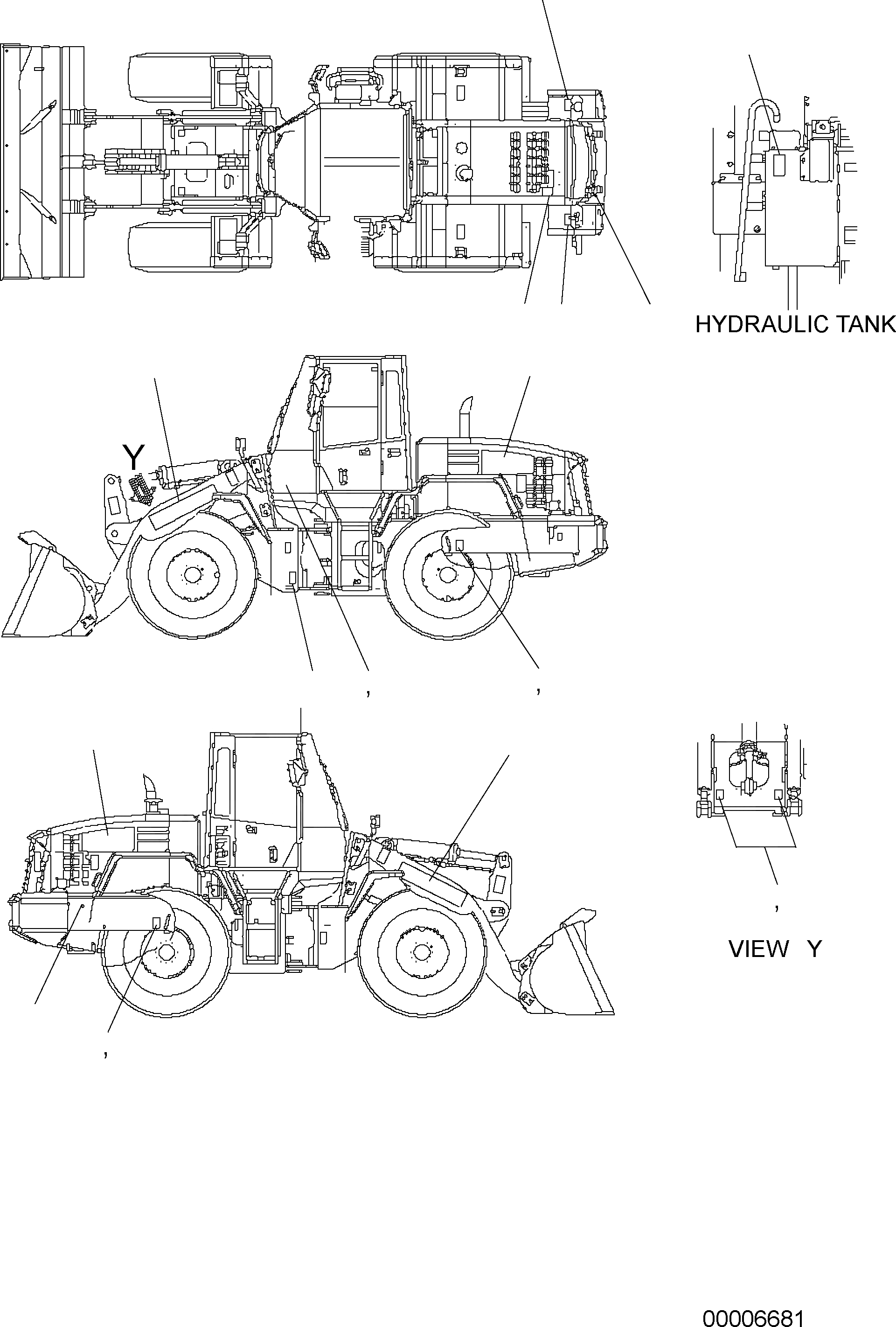 Схема запчастей Komatsu WA250-5 - МАРКИРОВКА (/) U МАРКИРОВКА