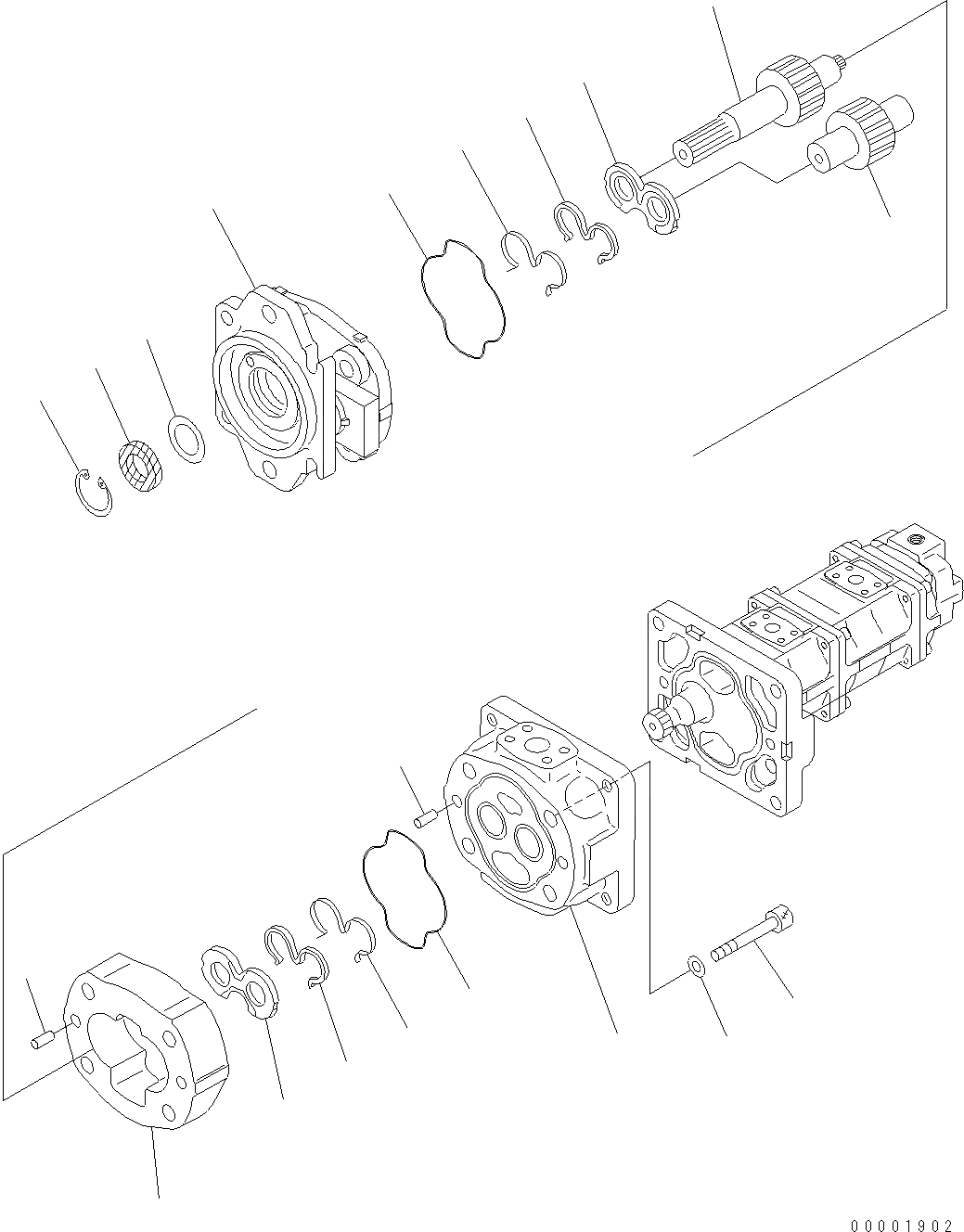 Схема запчастей Komatsu WA250-5 - ГИДРОТРАНСФОРМАТОР И НАСОС PPC (ВНУТР. ЧАСТИ) (/) Y ОСНОВН. КОМПОНЕНТЫ И РЕМКОМПЛЕКТЫ