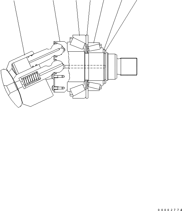 Схема запчастей Komatsu WA250L-5 - МОТОР (/)¤ МОТОР (С ORIFICE) (/7) ОСНОВН. КОМПОНЕНТЫ И РЕМКОМПЛЕКТЫ