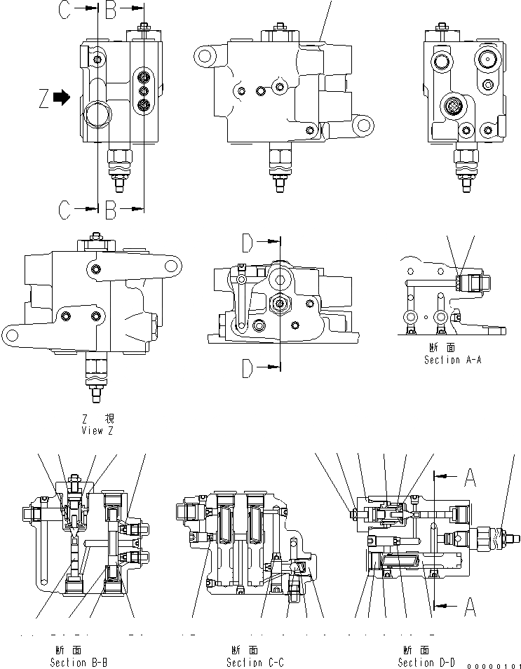Схема запчастей Komatsu WA250PTL-5 - ЗАГРУЗОЧН. КЛАПАН (ТОРМОЗ.)(ВНУТР. ЧАСТИ) КАБИНА ОПЕРАТОРА И СИСТЕМА УПРАВЛЕНИЯ