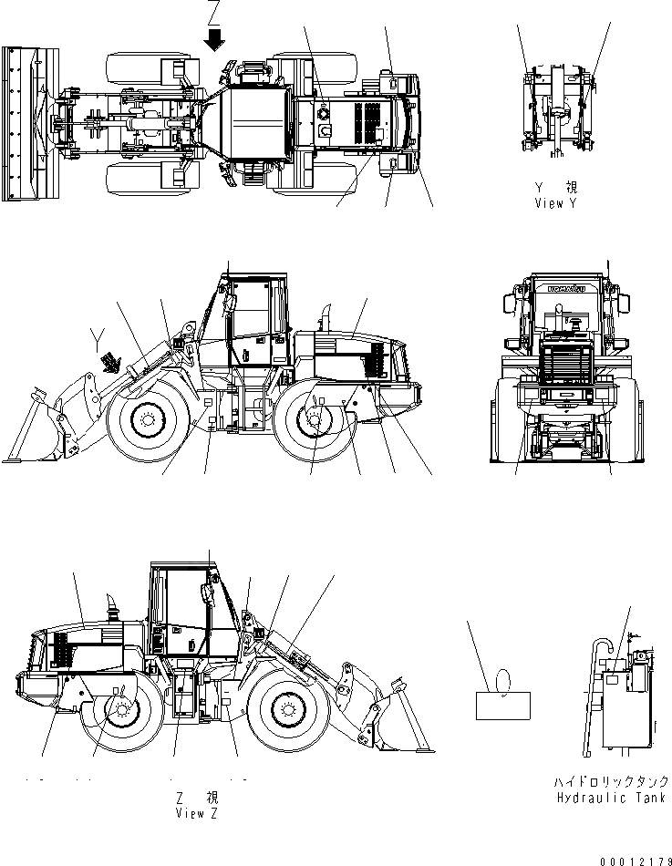 Схема запчастей Komatsu WA250PTL-5 - МАРКИРОВКА МАРКИРОВКА