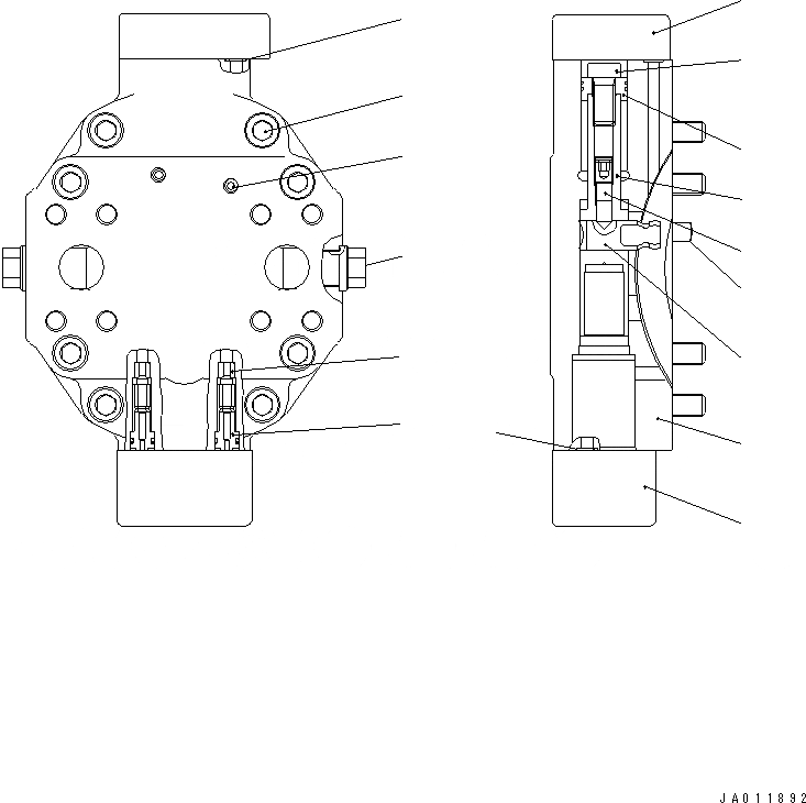 Схема запчастей Komatsu WA250PT-5 - МОТОР (С ORIFICE) (/7)(№78-) ОСНОВН. КОМПОНЕНТЫ И РЕМКОМПЛЕКТЫ